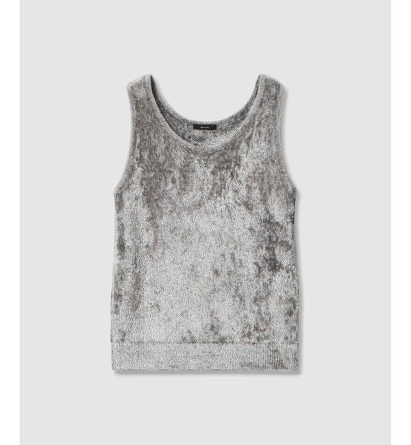 allureville「ベロアタンクプルオーバー」|ニット・セーター|グレー