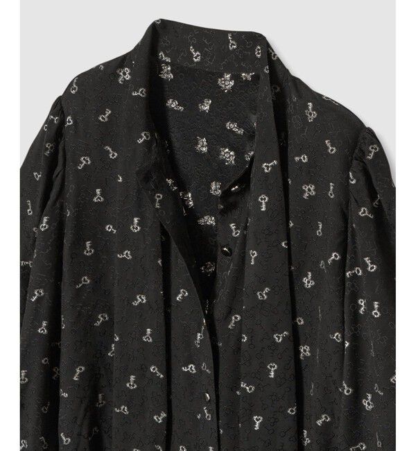 LOULOU WILLOUGHBY「【LOULOU WILLOUGHBY】KEYジャガードボウタイブラウス」|シャツ・ブラウス|