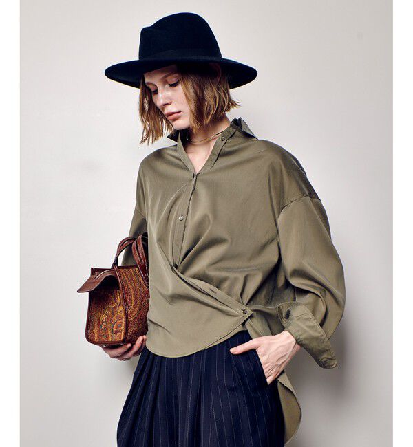 allureville「フィブリルカシュクールシャツ」|シャツ・ブラウス|