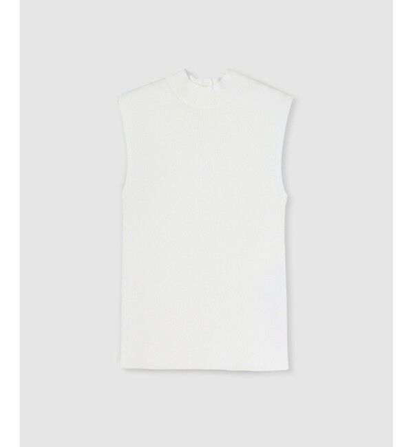 allureville「バック釦プルオーバー」|ニット・セーター|オフホワイト