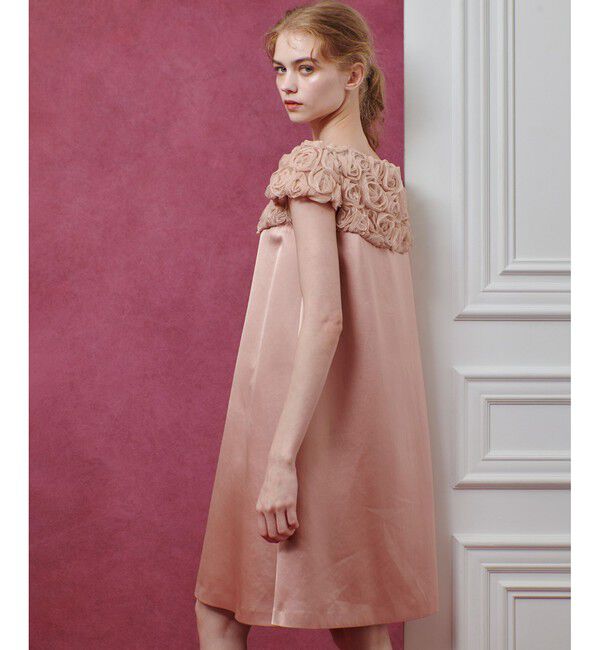 LOULOU WILLOUGHBY「【LOULOU WILLOUGHBY】チュールローズワンピース」|ワンピース|