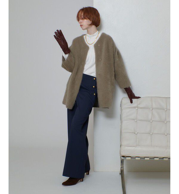 allureville「シアリングニットコーディガン」|ダッフルコート|