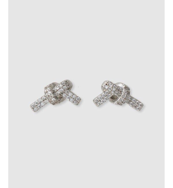 allureville「リボンビジューピアス」|ピアス|