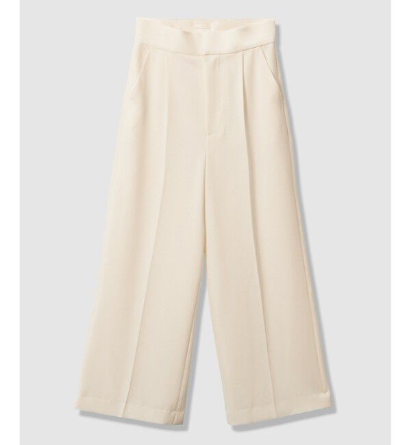 LOULOU WILLOUGHBY「【LOULOU WILLOUGHBY】ダブルクロスハイウエストサロペットパンツ」|チノ|