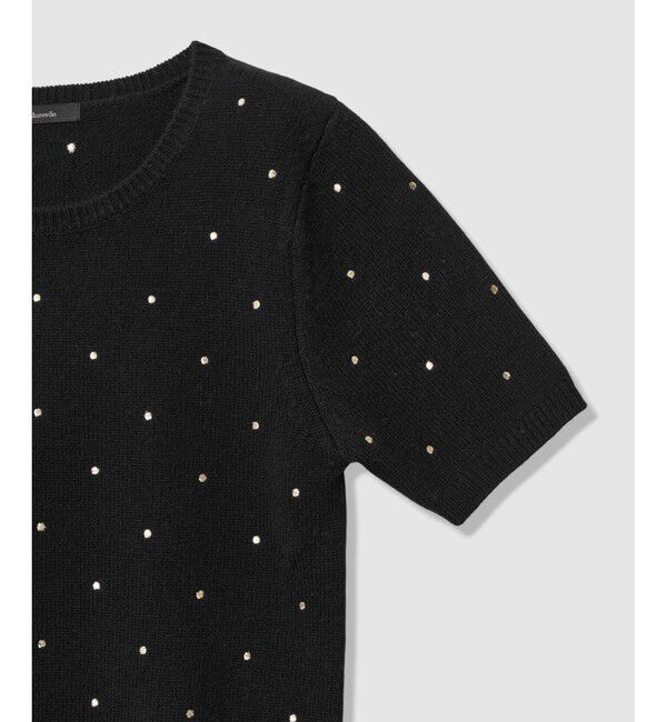 allureville「エンブロイダリードットプルオーバー」|ニット・セーター|