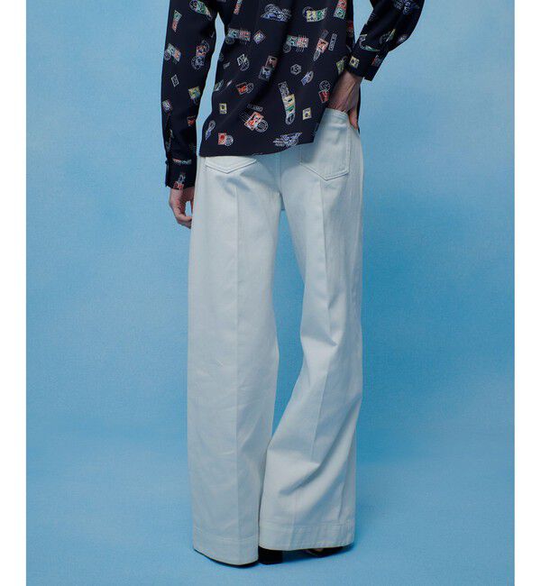 LOULOU WILLOUGHBY「【LOULOU WILLOUGHBY】ハイウエストワイドデニムパンツ」|デニム|