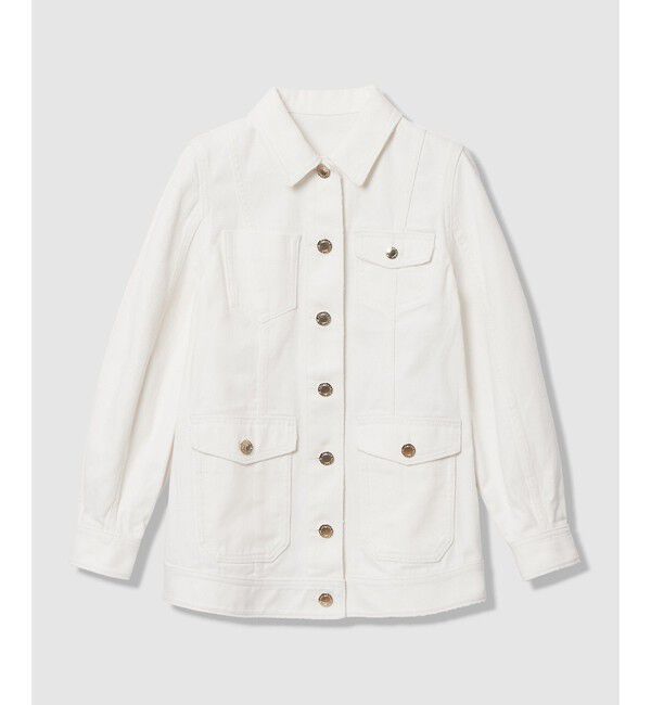 LOULOU WILLOUGHBY「【LOULOU WILLOUGHBY】カーブスリーブデニムジャケット」|デニムジャケット|