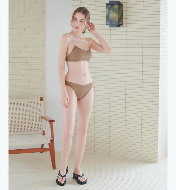 SEA DRESS「リブニットシンプルデザインビキニ/水着」|ビキニ|