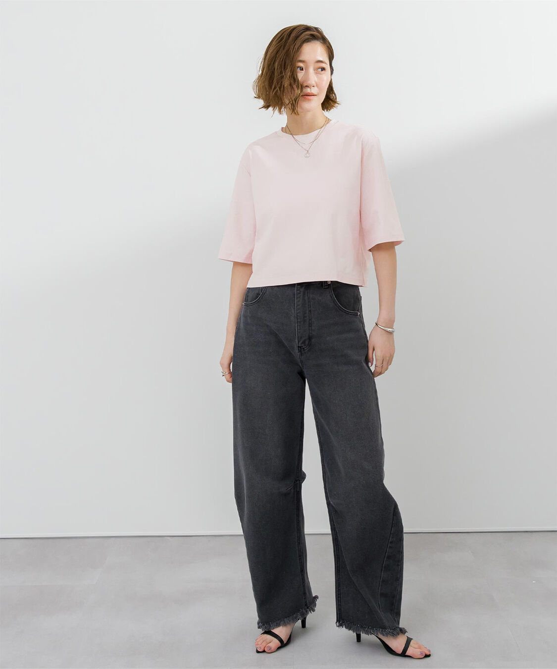 ur's「汗染み防止クロップドTシャツ」|Tシャツ・カットソー|