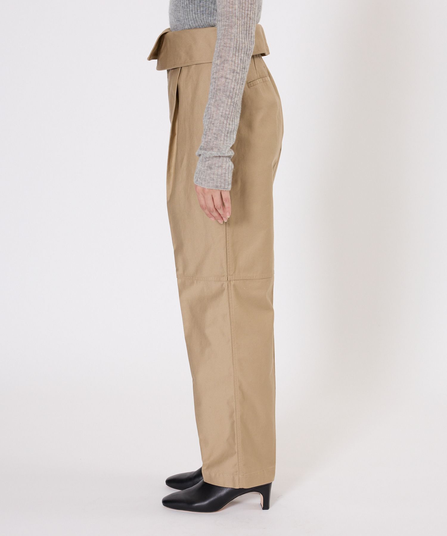 BABYLONE「【柳橋唯さんコラボアイテム】ハイウエスト2WAYチノ」|チノ|