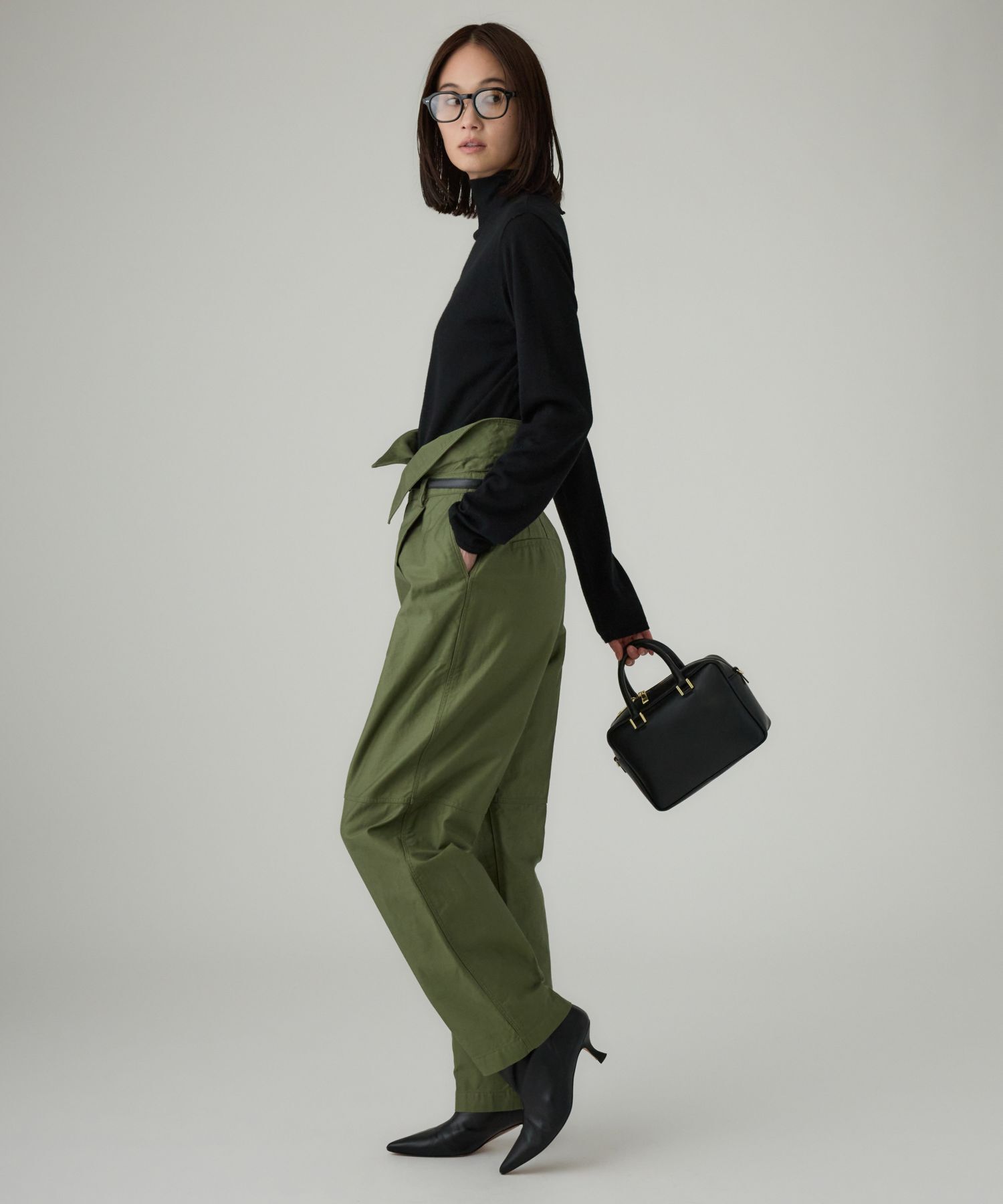 BABYLONE「【柳橋唯さんコラボアイテム】ハイウエスト2WAYチノ」|チノ|