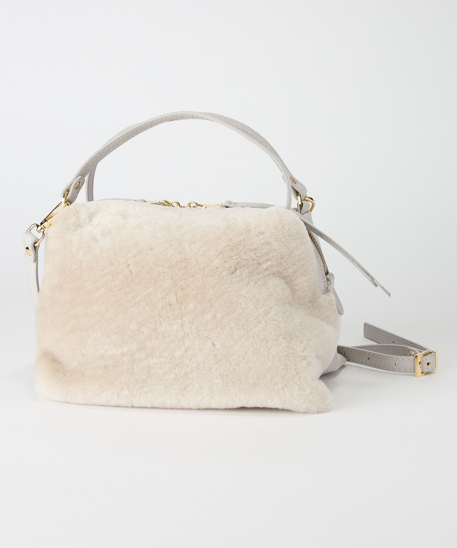  「【RIPANI】ムートンレザーBAG」|ハンドバッグ|