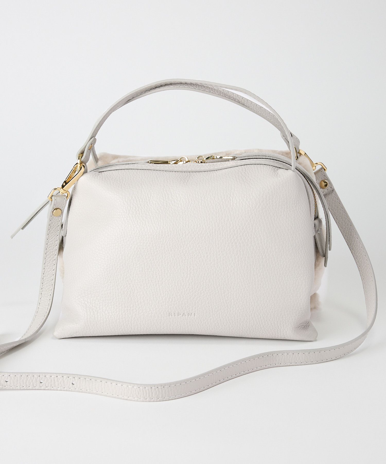  「【RIPANI】ムートンレザーBAG」|ハンドバッグ|