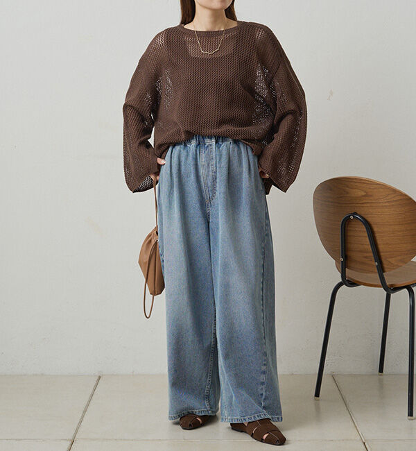  「ヴィンテージライクデニムイージーパンツ」|その他|