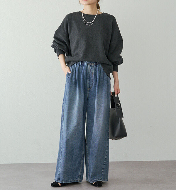  「サイドリブスウェットプルオーバー」|プルオーバー|