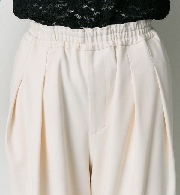  「ウール混ウエストゴムツータックパンツ」|その他|