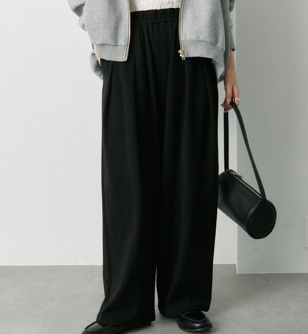  「ウール混ウエストゴムツータックパンツ」|その他|