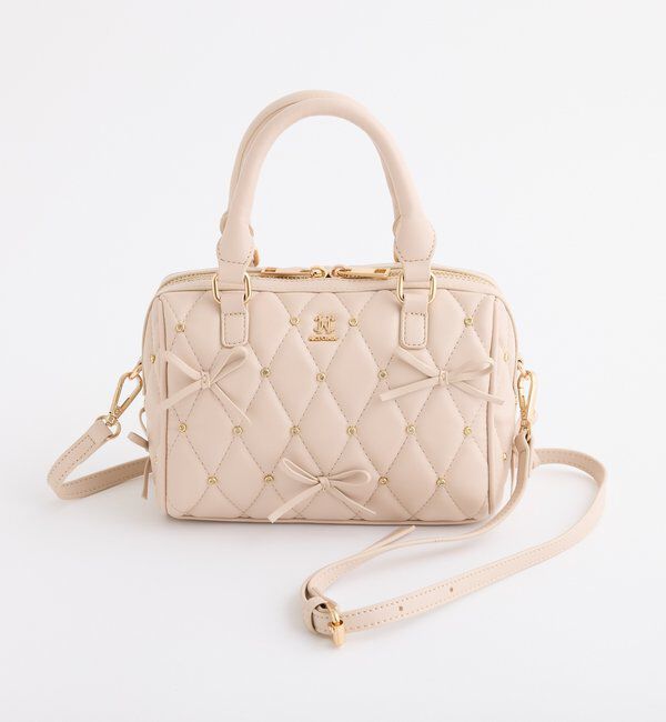  「【リバイバル】リボンビジューボストンバッグ」|ショルダー・メッセンジャー|