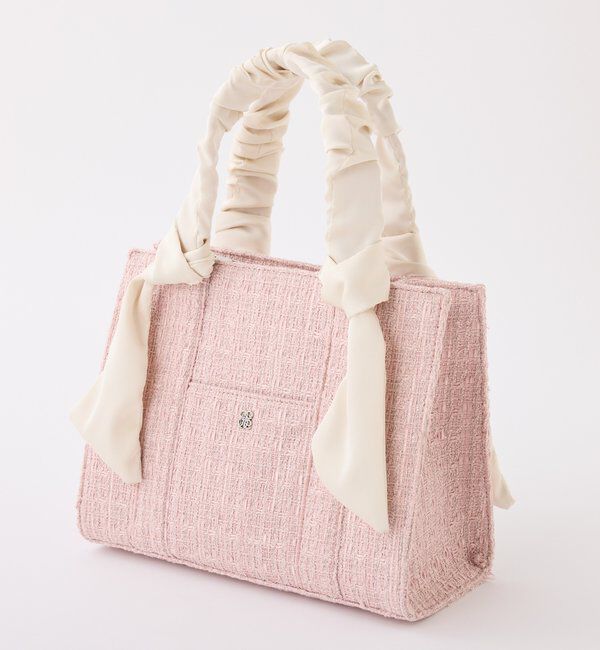  「【新色追加】ギャザーハンドルミニトート」|ショルダー・メッセンジャー|ピンク