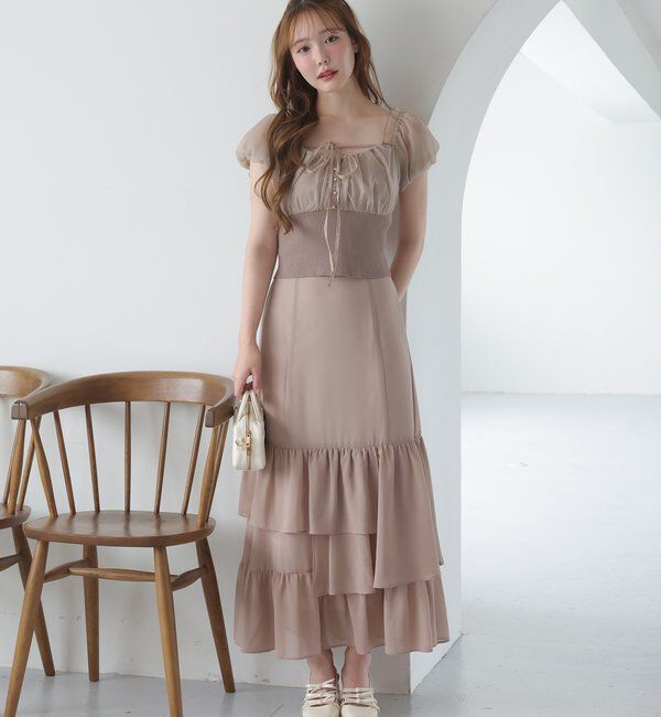  「ロングティアードスカート」|スカート|