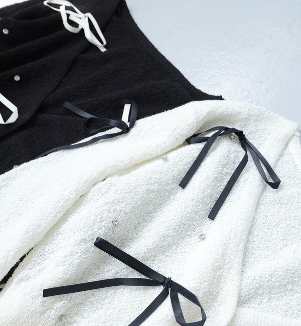  「リボンいっぱいカーディガン」|ニット・セーター|