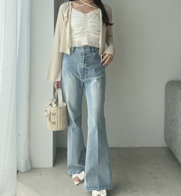  「【WEB限定】ストレッチ美脚デニムパンツ」|その他|