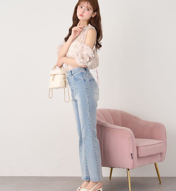  「【WEB限定】ストレッチ美脚デニムパンツ」|その他|