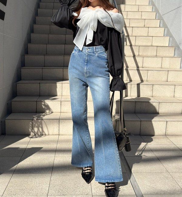  「【WEB限定】ストレッチ美脚デニムパンツ」|その他|