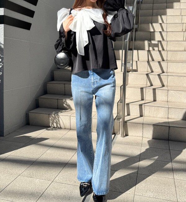  「【WEB限定】ストレッチ美脚デニムパンツ」|その他|