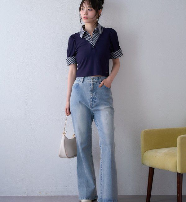  「【WEB限定】ストレッチ美脚デニムパンツ」|その他|