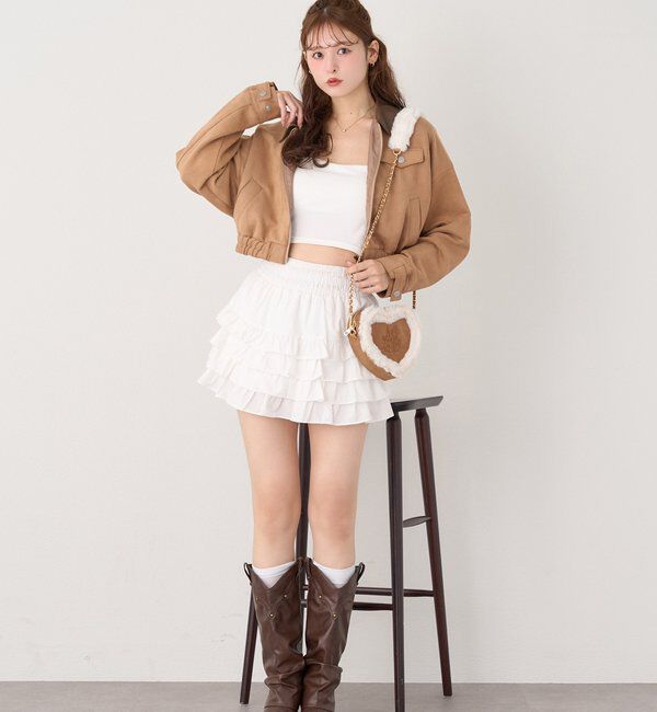  「配色衿バーンジャケット」|ダウンベスト・ベスト|