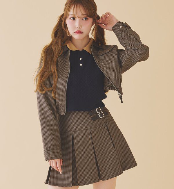  「配色衿バーンジャケット」|ダウンベスト・ベスト|