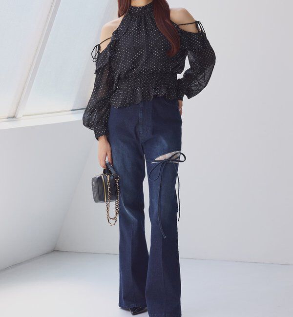  「バックリボンアメスリブラウス」|シャツ・ブラウス|