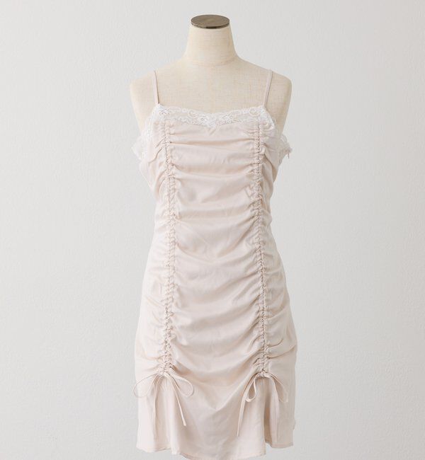  「レース付きドロストチュニック」|ワンピース|