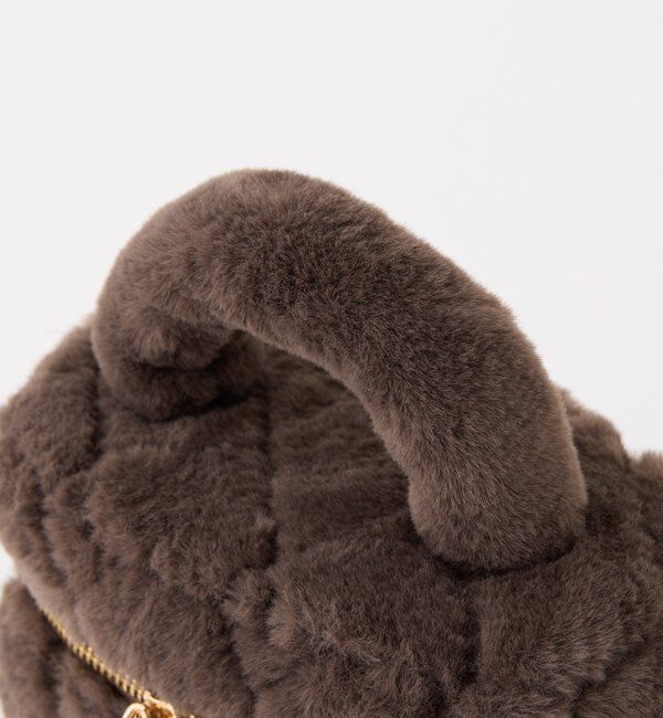  「フェイクファーキルティングバニティバッグ」|ショルダー・メッセンジャー|