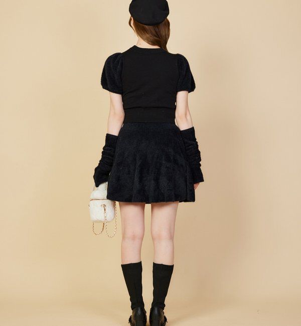  「【セットアップで着れる】アームウォーマー付きニット」|ニット・セーター|