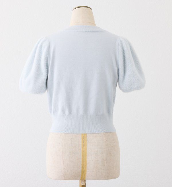  「【セットアップで着れる】アームウォーマー付きニット」|ニット・セーター|