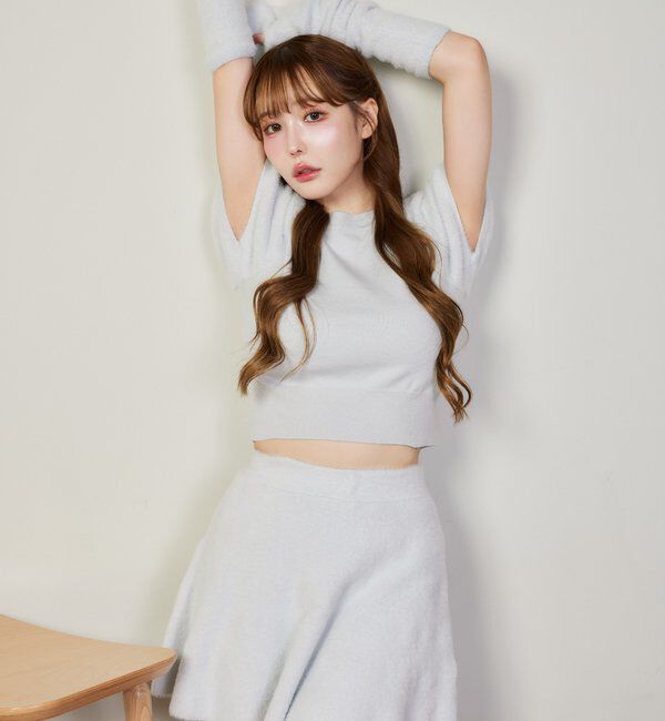  「【セットアップで着れる】シャギースカート」|スカート|