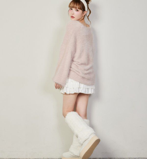  「milkyフェザーロングカーデ」|ニット・セーター|