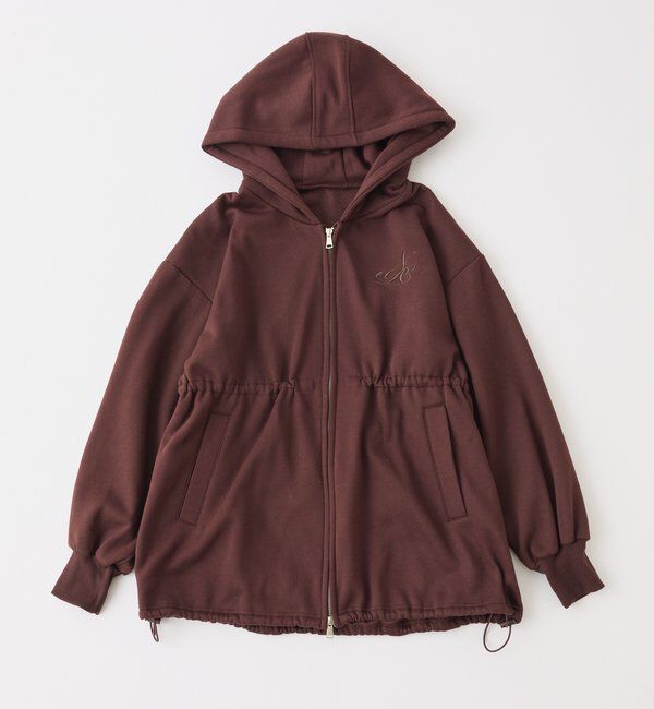  「ロゴ刺繍入り裏起毛ビッグパーカー」|プルオーバー|