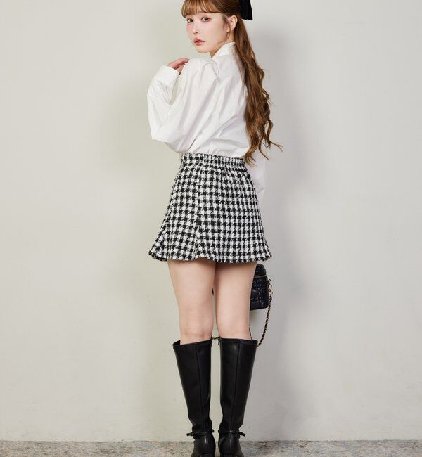  「刺繍入りボウタイブラウス／リボン取り外し可」|シャツ・ブラウス|