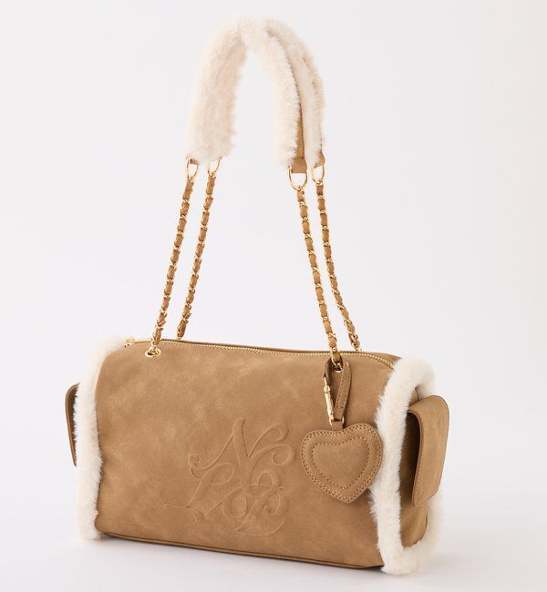  「フェイクムートンエンボスバッグ」|ショルダー・メッセンジャー|