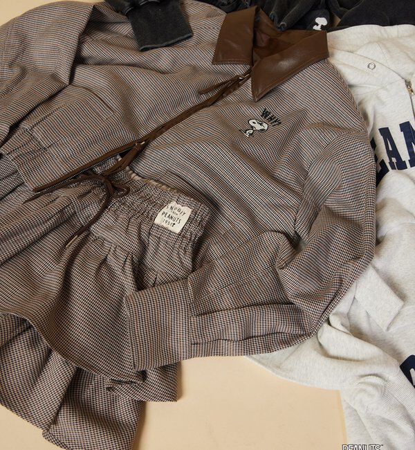  「【PEANUTSコラボ】スヌーピー刺繍入りバーンジャケット」|その他|