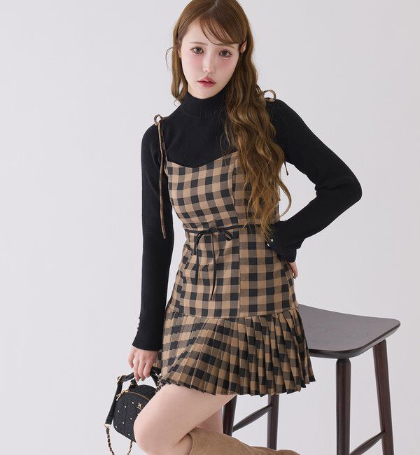  「肩リボンジャンスカ」|ワンピース|