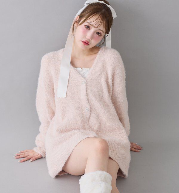  「ベロアモールカーデ」|ニット・セーター|