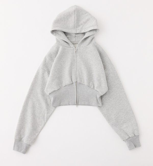  「【セットアップ可能】ビジューパーカー」|プルオーバー|