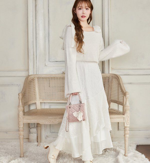  「チャーム付きキルティングミニバッグ」|ショルダー・メッセンジャー|