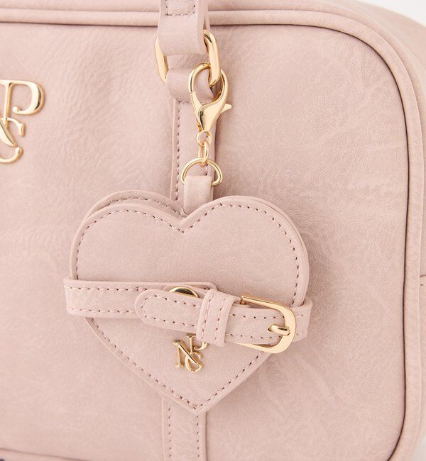  「ハートミラー付きスクエアボストンバッグ」|ショルダー・メッセンジャー|