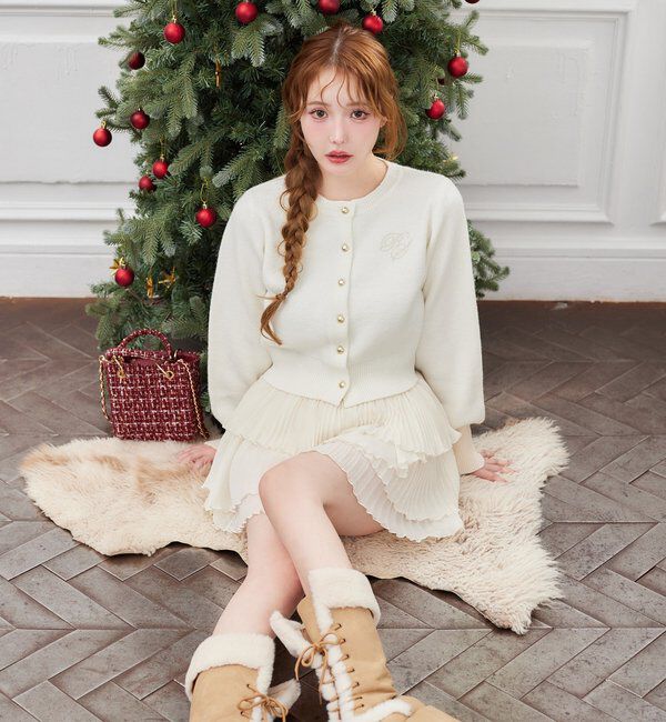  「【HolidayCollection】プリーツティアードミニスカート」|スカート|