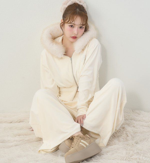  「【セットアップ可能】レースアップカットパンツ」|その他|